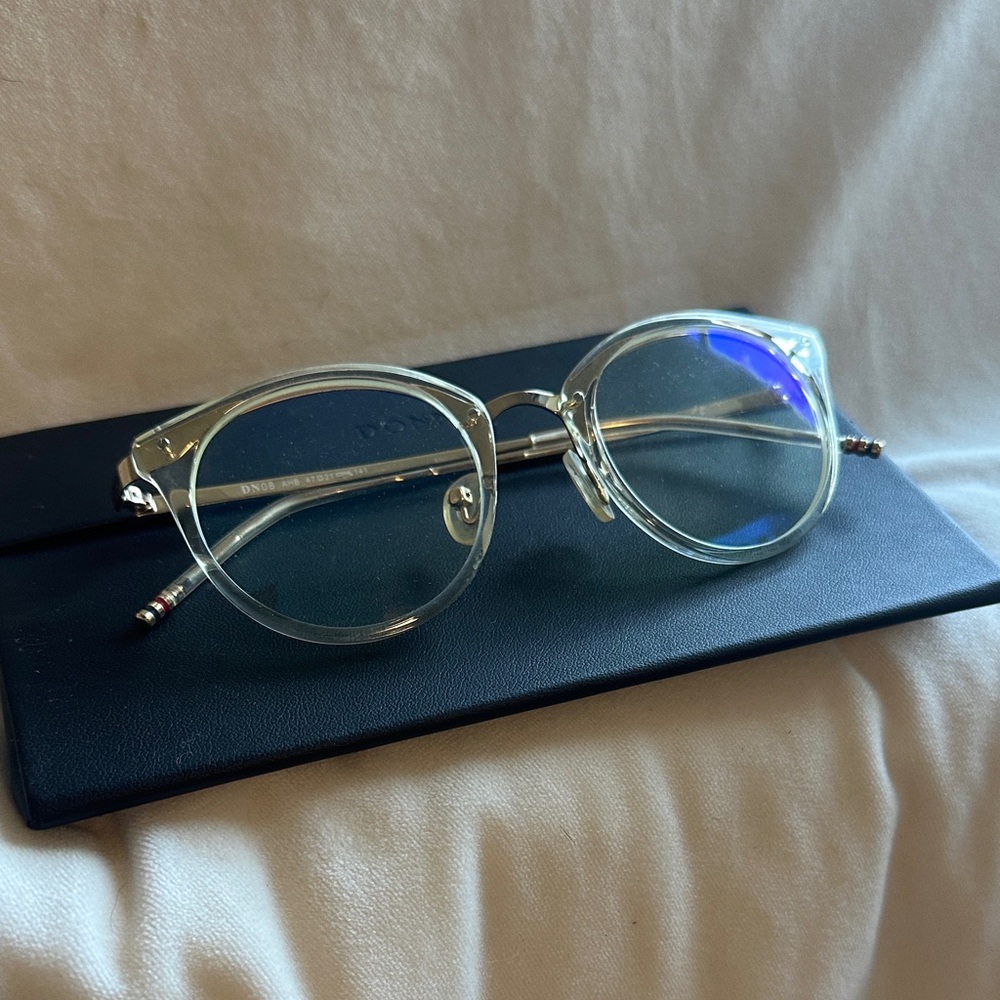 Clear Frame Glasses with Blue Light Filter